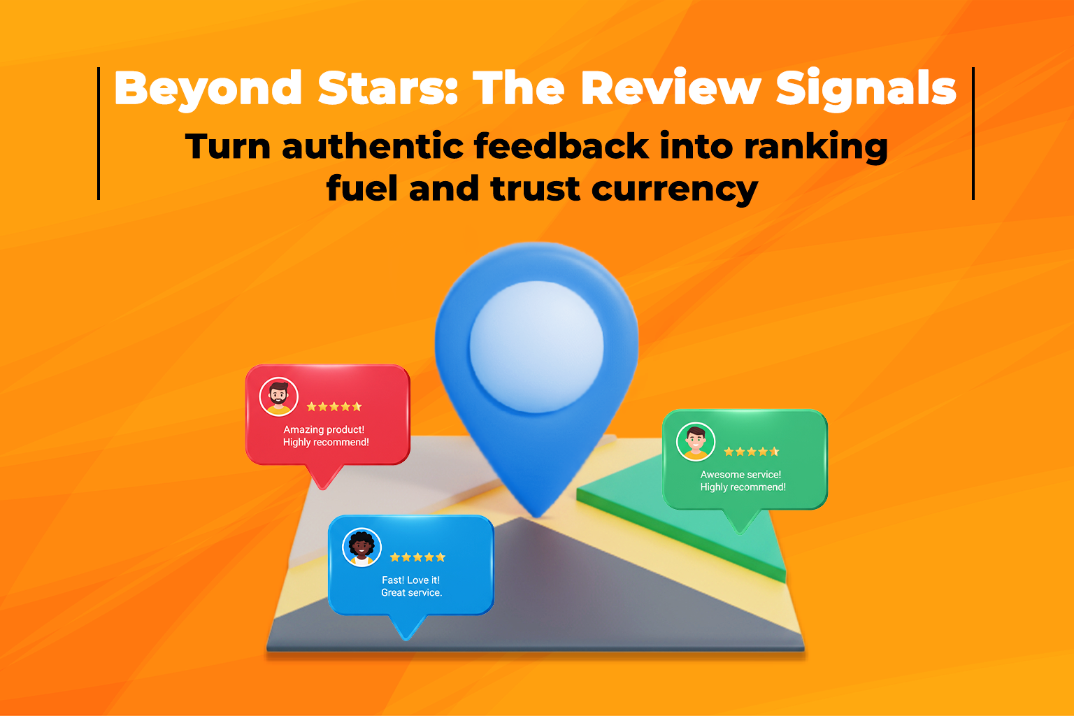 Star ratings and customer reviews displayed in local search results illustrating Review Signal.