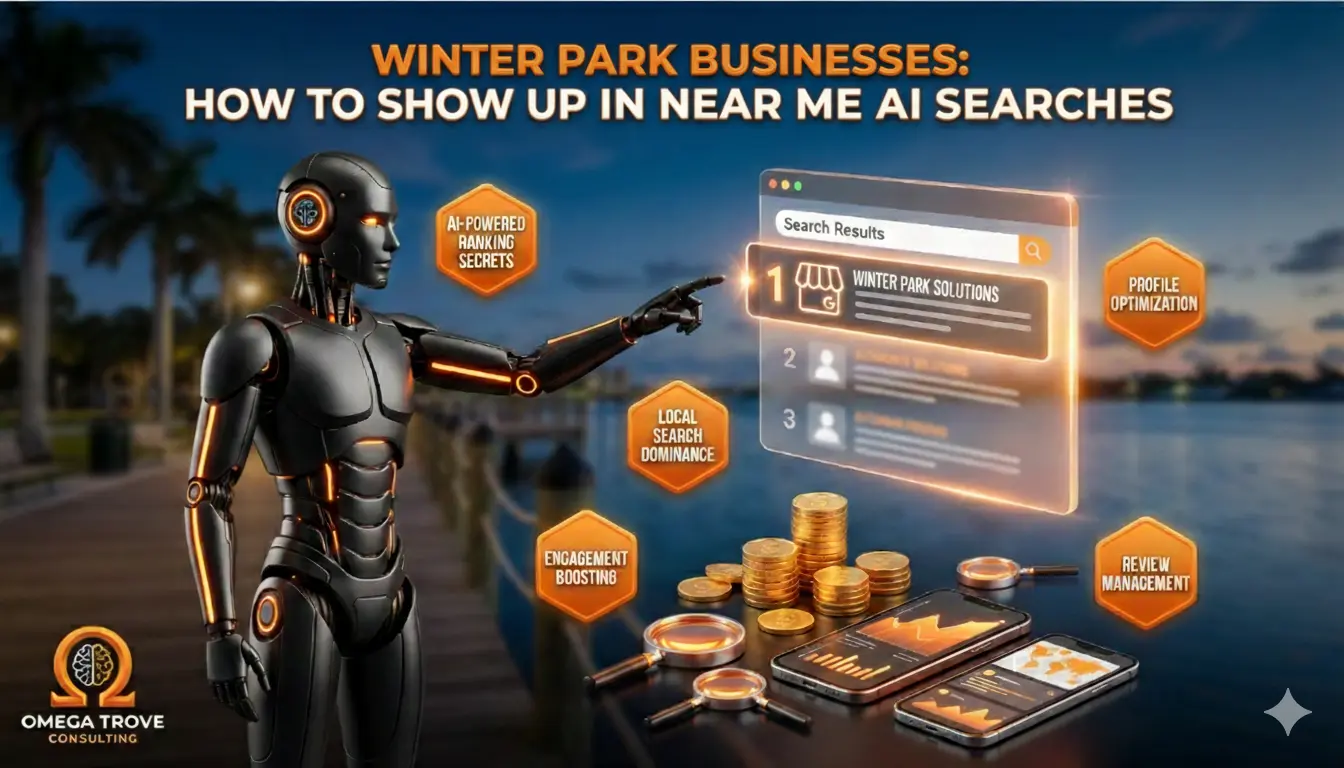Winter Park businesses appearing in near me AI searches through optimized Google Business Profiles and AI-powered local search visibility.