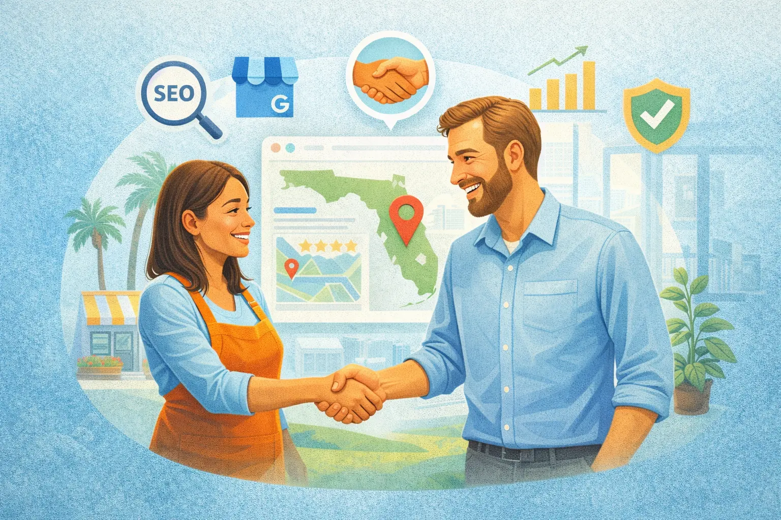 Local Florida SEO company partnering with small businesses for long-term growth 