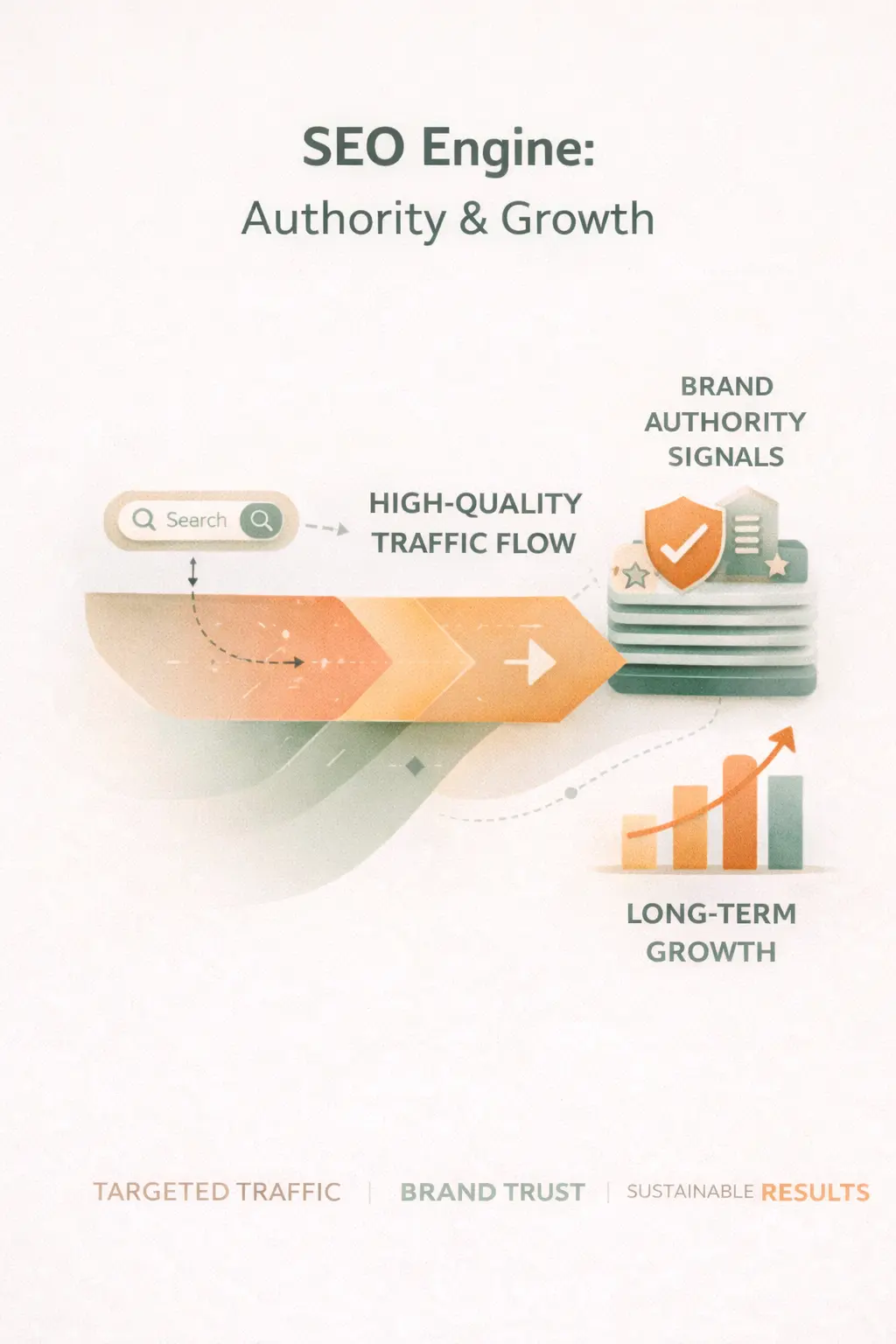 SEO Engine Optimization Windermere authority and growth infographic